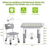 Juego de mesa y 2 sillas para niños, muebles de grupo para asientos infantiles, altura ajustable - details 20