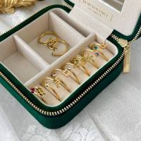 Anillo de Zodiaco Ajustable Miravia Anillo de Constelación con Circonio y Piedra Natal, Regalo Astrológico para Mujer/Hombre, Acero Titanio, 12 Signos del Horóscopo, Anillo Abierto de Moda - details 8