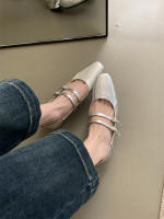 Zapatos Mary Jane de tacón en bloque para desplazamientos suaves estilo hada francesa - details 11