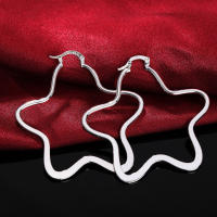 Pendientes de plata de ley  para mujer, aretes grandes con patrón de pez a la moda, regalos de joyería para fiestas - details 10
