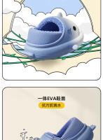 Cambio gradual tiburón niños bolsa tacón zapatillas de algodón felpa bebé zapatos de algodón. - details 8