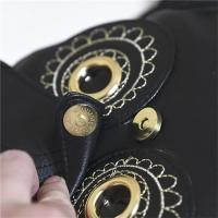 Mochila Elegante y Fresca de Cuero PU Negro con Diseño de Búho Bolso para Mujer, Mochila para Niñas - details 10