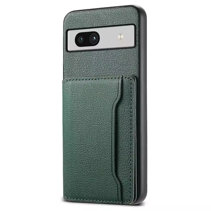 Para Google Pixel 7a Funda con ranuras para tarjetas Funda anticaída con textura de piel de becerro para teléfono - 1