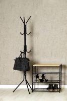 Soporte de 172 cm de altura, 12 ganchos para colgar sombreros, chaquetas, bolsos, para entrada, pasillo, perchero y sombrero, en dos colores. fácil - details 0