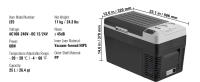 SucceBuy Refrigerador-congelador portátil para automóvil,-4 ℉ -68 ℉   Enfriador de compresor ajustable, 12/24 V CC y 100-240 V CA para exteriores, camping - details 6
