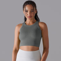 Nessaj-Chaleco deportivo sin costuras con almohadilla para mujer, sujetador de yoga, top corto de entrenamiento para fitness, gimnasio diario, correr, chaleco a prueba de golpes, sujetador elástico alto - details 11