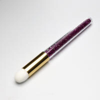 Cepillo de lavado de nariz estilo diamante mousse cepillo fibra acrílica pelo cabeza negra cepillo de poros belleza maquillaje herramientas - details 7