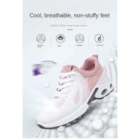 Zapatillas de correr transpirables con cordones para mujer, zapatillas deportivas con cojín de aire y malla ligera, zapatillas de entrenamiento para deportes al aire libre - details 0