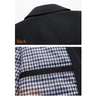 Chaquetas ligeras con solapa para hombre, vestidos informales de negocios, parabrisas, ropa de primavera y otoño - details 8