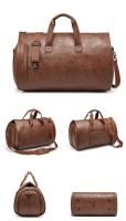 Equipaje al aire libre del cuero de la PU, bolso del equipaje de los hombres determinados del negocio, bolso del viaje - details 8
