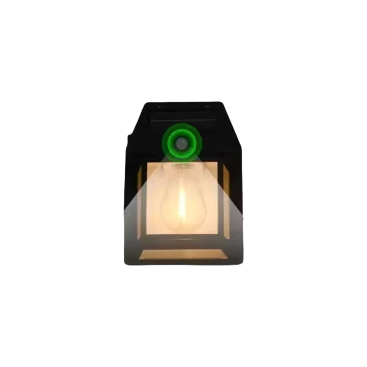 Lámpara De Tungsteno Solar Con Sensor De Movimiento Inteligente 3 Modos De Iluminación Impermeable Para Decoración De Jardín Y Pared - 1