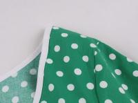 Vestido de Verano Vintage Hepburn Polka Dot de Contraste Cuello Cuadrado de los 50 Cintura Alta - details 23