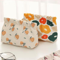 Bolsa De Maquillaje Para Mujer Estudiante Multicolor En Lona Organizador De Cosméticos Con Cierre De Cremallera Estilo Moda - details 2