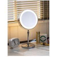Espejo de maquillaje iluminado de 9 pulgadas con aumento, 3 colores, brillo y altura ajustables, 360 °   Rotación, espejo de aumento 10X - details 16