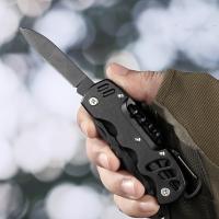 Cuchillo plegable de supervivencia para exteriores, herramienta de combinación EDC multifuncional de bolsillo, portátil, Ejército Suizo - details 1