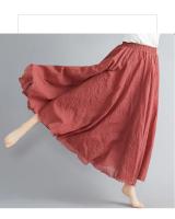 Elegante Falda de Lino de Algodón para Mujer Estilo Boho Largo para Playa Vestido Casual Chic - details 15