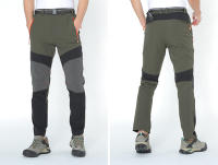 Pantalones de senderismo impermeables para hombre, pantalones de secado rápido, delgados, Softshell de montaña al aire libre con cinturón - details 11