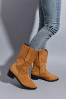 Botas Martin para mujer, otoño e invierno, nuevas botas a media pantorrilla, botas cortas de tacón grueso con punta puntiaguda bordada a la moda - details 2