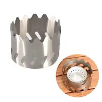 Protector contra el viento portátil adecuado para estufa de Alcohol, soporte ultraligero, parabrisas, suministros para acampar y senderismo al aire libre - details 1