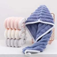 Gorro para el cabello seco para mujer, pañuelo engrosado y súper absorbente para limpiar el cabello, gorro de secado rápido, toalla para el cabello seco - details 1