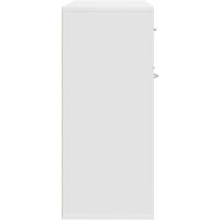 Mara Contrachapada Auxiliar Cajonera Mueble Bajo 3 Puertas Auxiliar Salón Oficina Blanco - details 6