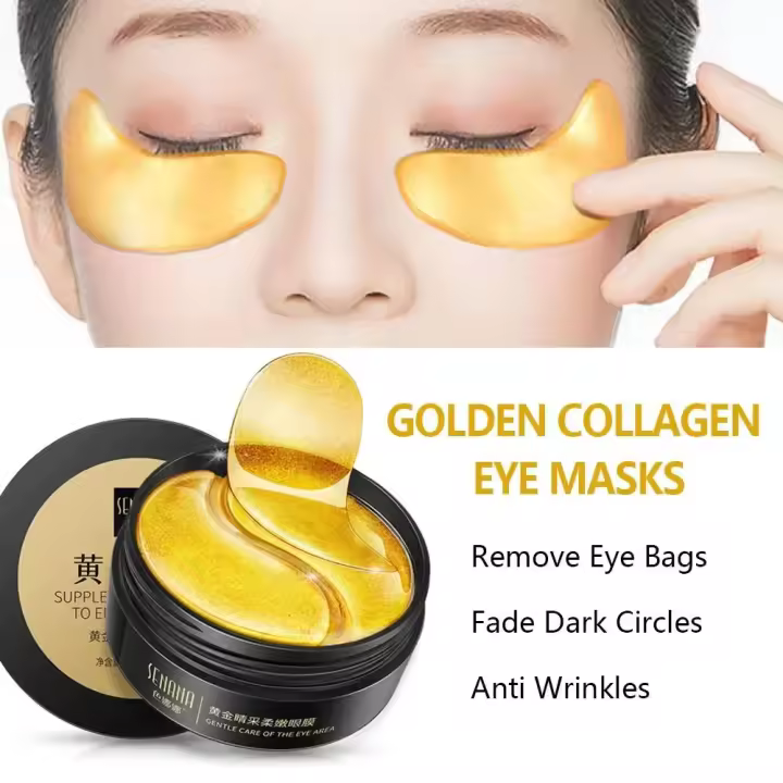 Máscara de Ojos de Hidratina 24K Oro Producto de Cuidado de la Piel Coreano para Eliminar Ojeras - 1