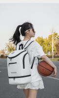 Mochila deportiva para raqueta de bádminton con bolsillo para zapatos, para viajes al aire libre, ir de compras, bolsa de acampada, almacenamiento grande, mochila escolar para ordenador portátil - details 15