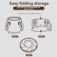 Cubo plegable multifuncional portátil de 5 galones, lavabo de almacenamiento de agua para Camping, pesca, senderismo - details 3