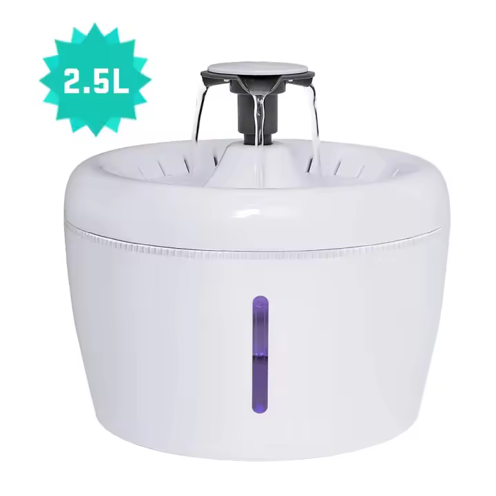 Els-fuente de agua automática para mascotas, tazón grande para beber, filtro automático para beber fresco, capacidad de 2.5L - 1