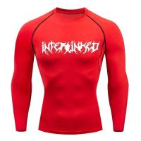 Camiseta de verano para hombre, camisa comprimida de manga corta, negra, deportiva, de secado rápido, para gimnasio y Fitness - details 10