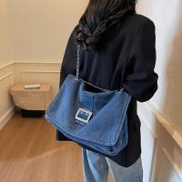 Bolso cruzado vintage para mujer Correa ajustable, bolso de hombro plegable con cierre de snap, ligero azul oscuro Uso casual y festivo - details 1