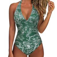 Circy Traje de Baño de Un Pie sin Espalda con Estampado de Leopardo Bikini de Encaje para Mujeres - details 15