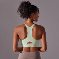 Sujetador Deportivo de Una Pieza sin Costuras A Prueba de Golpes para Yoga, Correr, Fitness - details 34