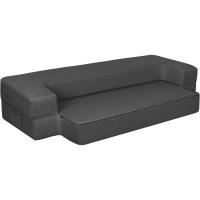 70 x 190 cm Sillón Cama Plegable, Sofá Cama Plegable con Espuma de Memoria y Almohada, Colchón de Suelo para Yoga, Oficina, Salón, Futon Sofá Cama Portada Lavable Unos, Gris Claro - details 49