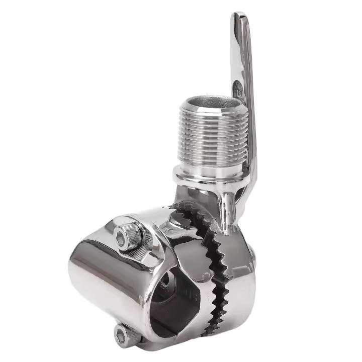 Montaje de antena marina VHF, montaje de trinquete ajustable de acero inoxidable 316 PARA RIELES DE 7/8 a 1 pulgada - 1
