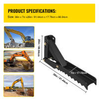 Pulgar para Retroexcavadora SucceBuy, Pulgar para Excavadora de Uso Pesado. Accesorio de Acero Negro para Soldar con Perno, Pulgar Mecánico Ajustable para Retroexcavadora/Excavadora - details 3