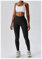 Pantalones de Yoga sin costuras para mujer, mallas Push Up de cintura alta, ajustados, de secado rápido, elásticos, para entrenamiento - details 16