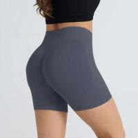 Pantalones Cortos de Yoga de Cintura Alta para Mujeres 2025 Entrenamiento de Cadera Levantamiento de Hipótonos Gimnasio, Yoga, Correr - details 41