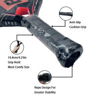 Raqueta de pádel Babolat de 12K para adultos, raqueta de tenis profesional de fibra de carbono suave con cara de EVA, raqueta de tenis profesional con funda para bolsa de paleta - details 5