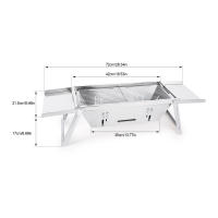 Parrilla de Camping portátil para exteriores, parrilla de mesa ligera de tamaño pequeño para barbacoas, Picnics de viaje - details 3