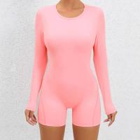 Mono de Yoga sin Espalda 2024 Traje de Gimnasio para Mujeres de Manga Larga Ropa Deportiva de Moda - details 12