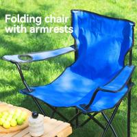 Silla Plegable De Ocio Al Aire Libre, Silla Plegable Portátil Con Reposabrazos Para Pesca, Camping Y Playa - details 3