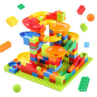 Versatile slideway ball building blocks for children's toys 168 small particle track assembly puzzle DIY toys - details 0
