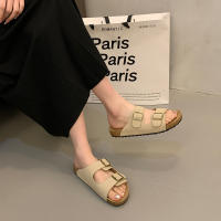 Zapatos de suela gruesa para mujer, zapatillas de uso externo, sandalias Boken con aumento de altura, semi remolque, tendencia de verano, 2024 - details 13