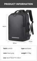Mochila De Negocios impermeable para hombre, bolsa reflectante para ordenador portátil de 15,6 pulgadas, con carga USB, multifun - details 13