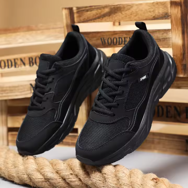 2023 verano hueco transpirable tamaño grande ligero hombres ocio deportes malla zapatos para correr - 1