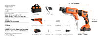 Kit de pistola para tornillos para paneles de yeso SucceBuy de 20 V máx. Potente, eficiente e inalámbrico. Este kit de pistola para tornillos para paneles de yeso es una opción de primera categoría para cualquier proyecto de paneles de yeso. - details 6
