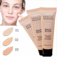 Crema BB facial natural, juego de base blanqueadora, protector solar, corrector impermeable de larga duración, ilumina el maquillaje facial, 30 ml - details 1