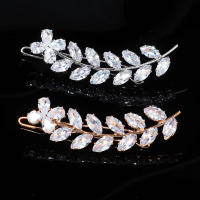 Pinzas Para El Cabello De Mujer Con Zirconia Y Cristal Adornos De Moda Para El Pelo Barretas De Boda Joyería Accesorios Para El Cabello - details 12