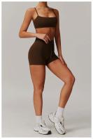 Sensación de nube para levantar las nalgas, pantalones cortos de Yoga de cintura alta para el vientre, pantalones deportivos de secado rápido, pantalones cortos deportivos ajustados transpirables para mujer - details 5